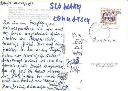 Vysoke Tatry Hvezdaren Astromomickeho ustavu SAV Kat. Slowakische Republik