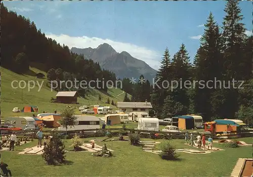 Riezlern Kleinwalsertal Vorarlberg Campingplatz Zwerwald Kat. Mittelberg