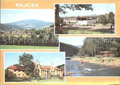 Rajcza Z Rajczy prowadza szlaki turystyczne w Beskid Slaski i Zywiecki Zdjecia widok ogolna Restauracja Parkowa Sanatoriu Kapielisko nad Sola