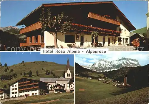 Val Badia Hotel Rosa Alpina Dolomiti Kat. Italien