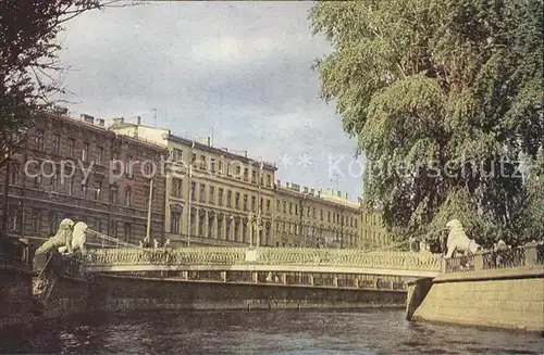St Petersburg Leningrad Bruecke / Russische Foederation /Nordwestrussland