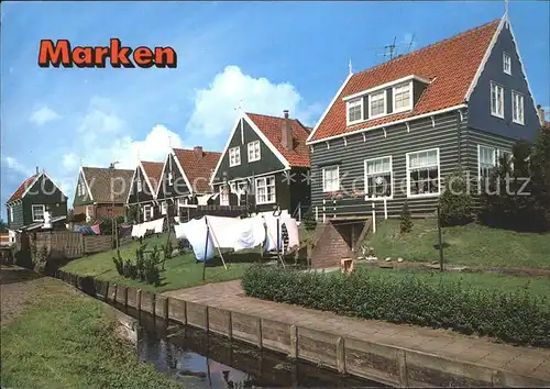 Marken Niederlande Typische huizen Kat. Niederlande