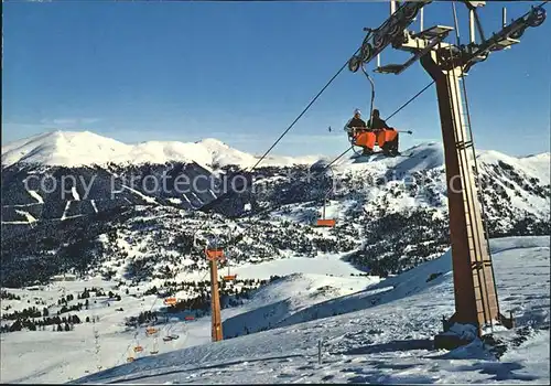 Turracher Hoehe Skizentrum Kornocksessellift Bergstation  / Gurk /Unterkaernten