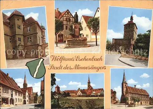 Eschenbach Wolframs Kirche Tor Denkmal