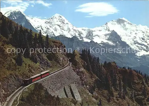 Schynige Platte Bahn Eiger Moench Jungfrau Kat. Eisenbahn