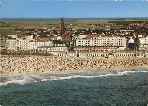 Borkum Nordseebad Fliegeraufnahme Strand