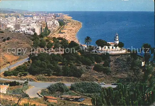 Calella mit Leuchtturm und Strand Kat. Barcelona