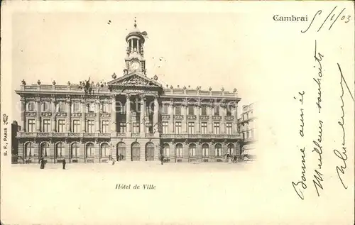 Cambrai Hotel de Ville Kat. Cambrai