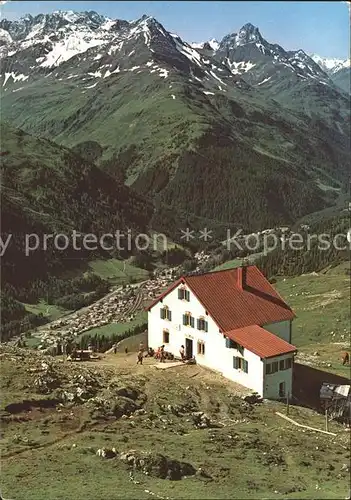 Leutkircher Huette Berghaus Alpenpanorama Kat. St Anton Arlberg