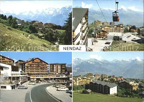 Nendaz Teilansichten Alpenpanorama Bergbahn Hotels / Haute-Nendaz /Bz. Conthey