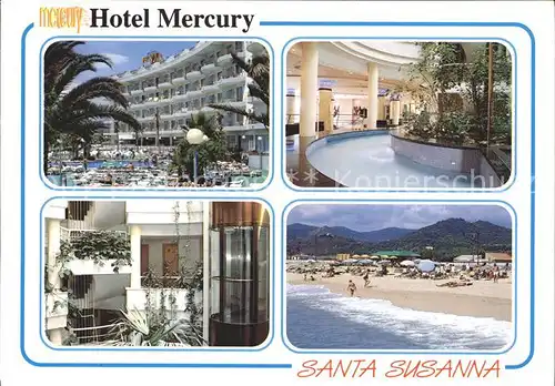 Santa Susanna Hotel Mercury Strand Kat. Barcelona