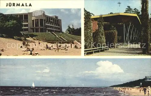 Juermala Beach in Majori Konzerthalle in Dzintari Beach in Bulduri Kat. Lettland