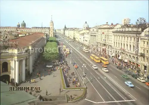 St Petersburg Leningrad Newskij Prospekt / Russische Foederation /Nordwestrussland