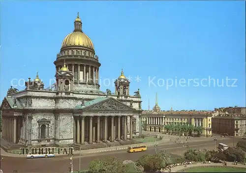 St Petersburg Leningrad Isaaks Kathedrale / Russische Foederation /Nordwestrussland