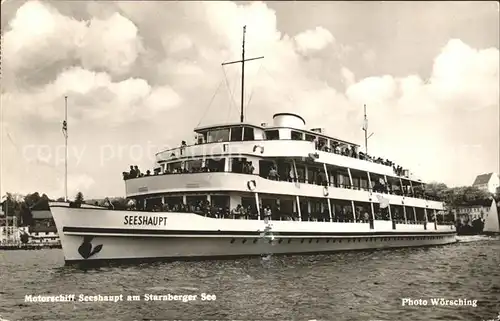 Starnbergersee Motorschiff Seeshaupt Kat. Starnberg