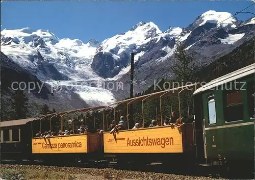 Rhaetische Bahn Aussichtswagen Berninagruppe  Kat. Eisenbahn