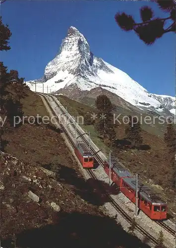 Gornergratbahn Zermatt Matterhorn Mont Cervin  Kat. Gornergrat