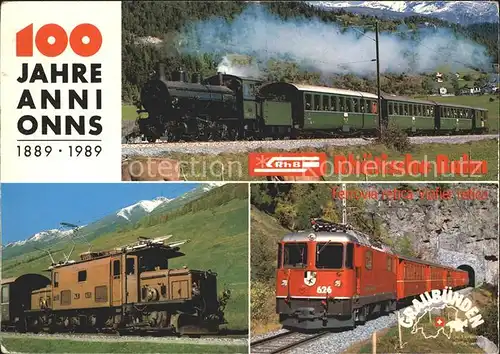 Rhaetische Bahn 100 Jahre Lokomotive Kat. Eisenbahn