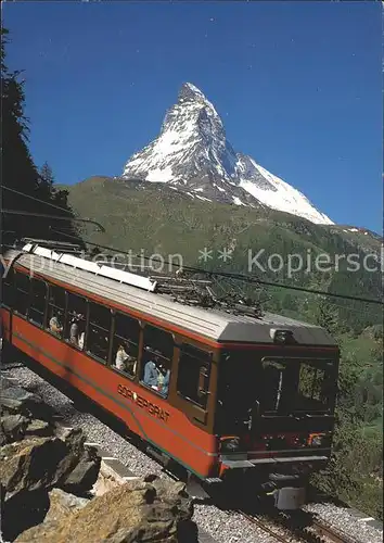 Gornergratbahn Doppeltriebwagen Bhe 4 8 Zermatt Gornergrat  Kat. Gornergrat