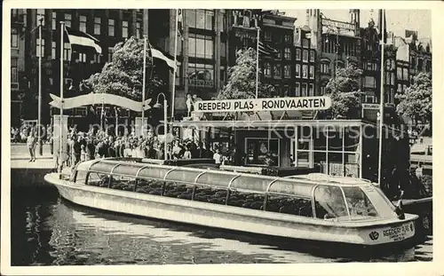 Amsterdam Niederlande Reederij Plas Ausflugsboot Kat. Amsterdam