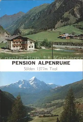 Soelden oetztal Pension Alpenruhe Kat. Soelden