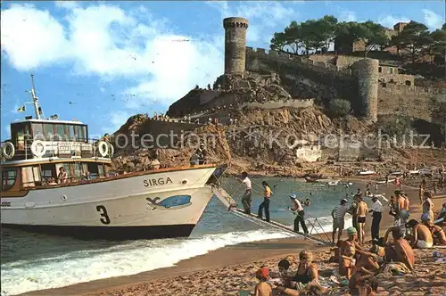 Tossa de Mar Strand Burg Kat. Costa Brava