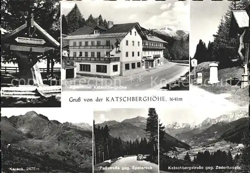 Katschberghoehe Passstrasse Alpenhotel  Kat. Rennweg am Katschberg