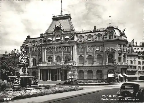 St Gallen SG Broderbrunnen am Boersenplatz Kat. St Gallen