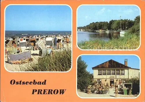 Prerow Ostseebad Strand Hafen Milchar am Duenenhaus / Darss /Nordvorpommern LKR