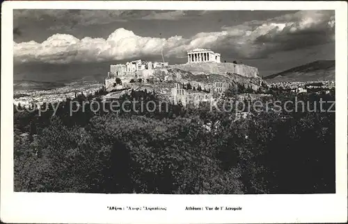 Athenes Athen Acropole Akropolis Kat. Griechenland