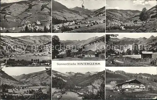Hinterglemm Saalbach Sommerfrische Alpenpanorama Kat. Oesterreich
