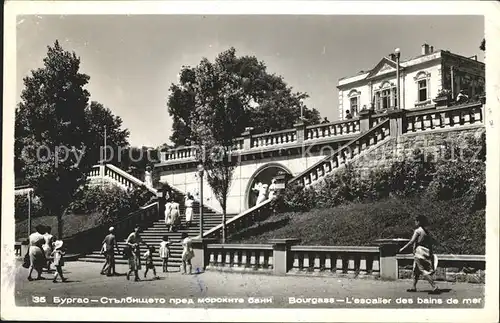 Bourgas Escalier des bains de mer / Bulgarien /