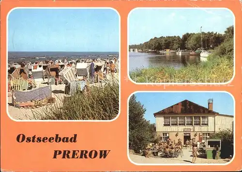 Prerow Ostseebad Strand Seglerhafen HO Milchbar am Duenenhaus / Darss /Nordvorpommern LKR