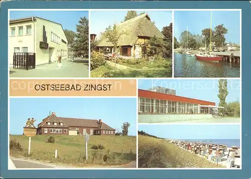 Zingst Ostseebad FDGB Urlauberrestaurant Hafen Kurhaus FDGB Ferienheim Strand Kat. Zingst Darss
