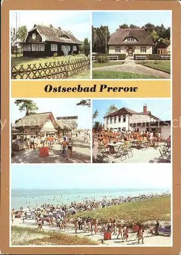 Prerow Ostseebad Rohrgedeckter Katen Rat der Gemeinde Strandweg HO Gaststaette Duenenhaus / Darss /Nordvorpommern LKR