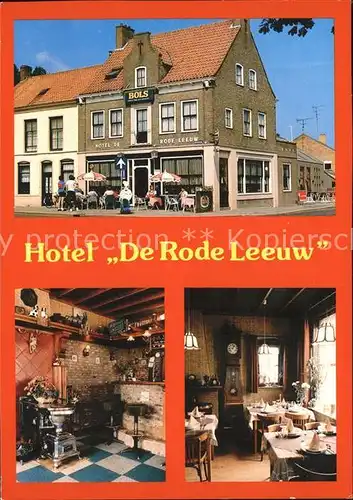 Zuidzande Hotel De Rode Leeuw Restaurant Kat. Zeeland
