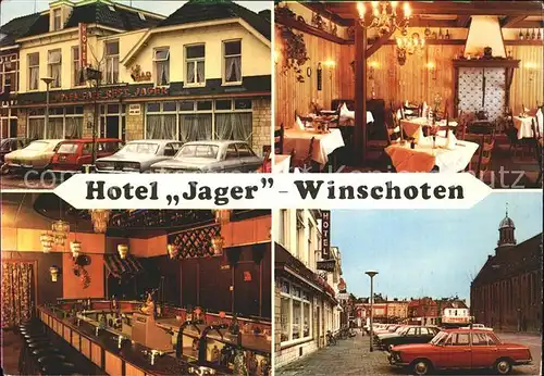 Winschoten Hotel Jager Cafe Restaurant Kat. Niederlande