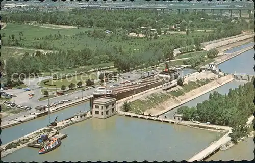 Ontario Canada Welland Canal System of the St Lawrence Seaway City of St Catharines Kat. Kanada