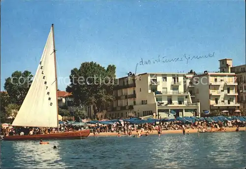 Jesolo Hotel Nettuno Strandpartie Segelboot Kat. Lido di Jesolo