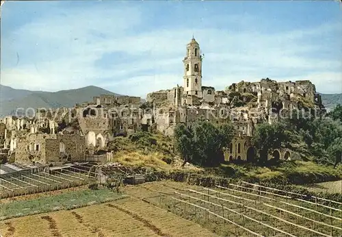 Bussana Altes durch Erdbeben zerstoertes Dorf Kat. San Remo