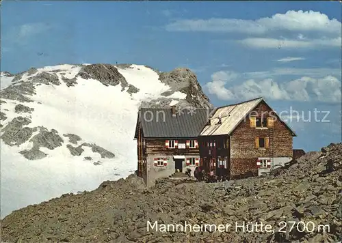 Vorarlberg Mannheimer Huette mit Panuelerkopf / Bregenz /Rheintal-Bodenseegebiet
