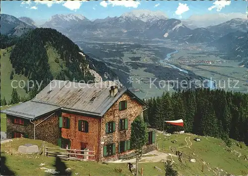 Tirol Region Bayreuther Huette Unterinntal mit Kaisergebirge Kat. Innsbruck