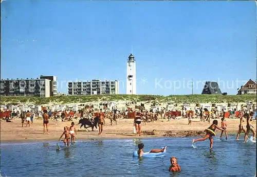 Noordwijk aan Zee  Strand Leuchtturm Kat. Noordwijk