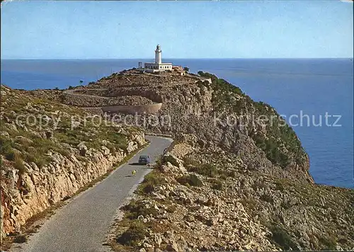 Formentor Leuchtturm Landstrasse dorthin Kat. Cap Formentor Islas Baleares Spanien