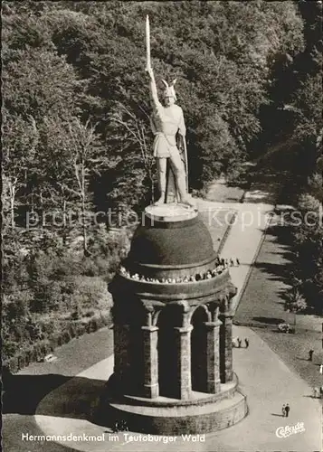 Teutoburgerwald Hermannsdenkmal Fliegeraufnahme Kat. Detmold