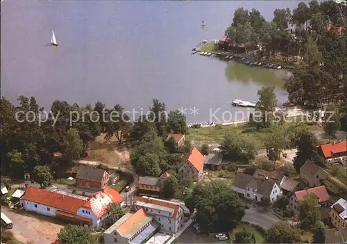 Stare Splavy Thammuehl Letovisko u Machova jezera letecky pohled na pristaviste / Doksy  /Ceska Lipa