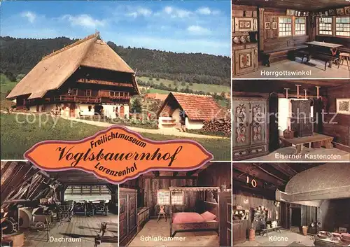 Gutachtal Freilichtmuseum Vogtsbauernhof Dachraum Herrgottswinkel Eiserner Kastenofen Kueche