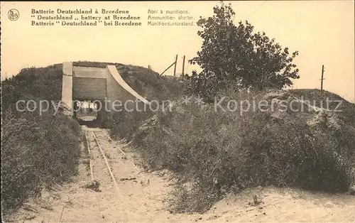 Breedene sur Mer Munitionsunterstand Kat. Belgien