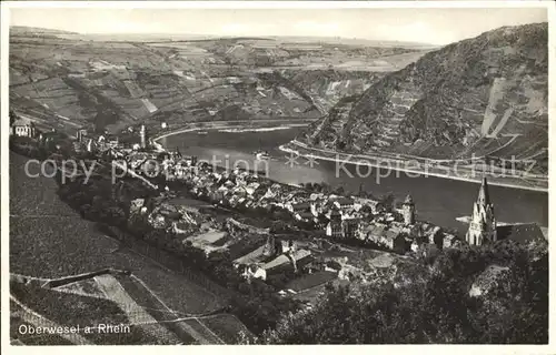 Oberwesel Rhein Ortsblick