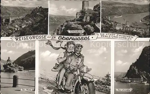 Oberwesel Rhein Total Schoenburg Loreley Die Pfalz Rheinschiff